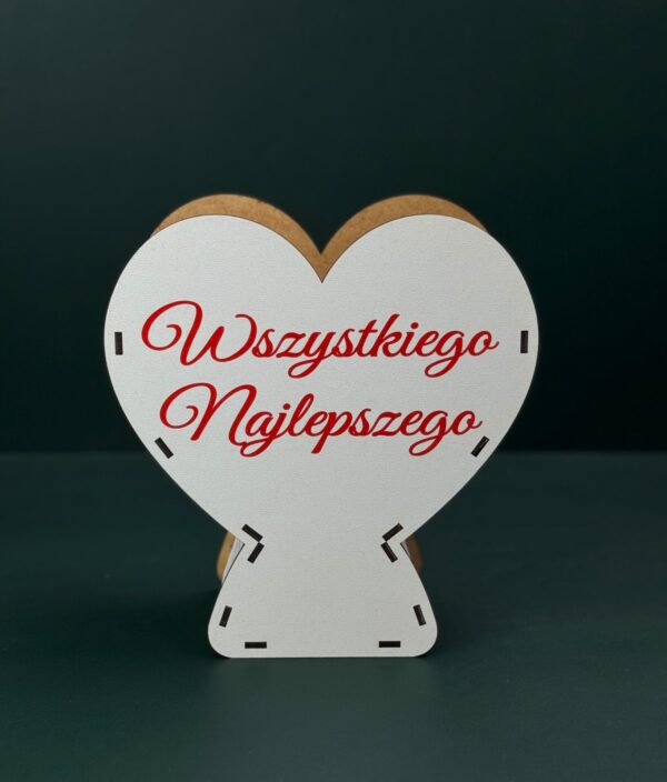 Kieliszek serce - Wszystkiego Najlepszego - obrazek 2