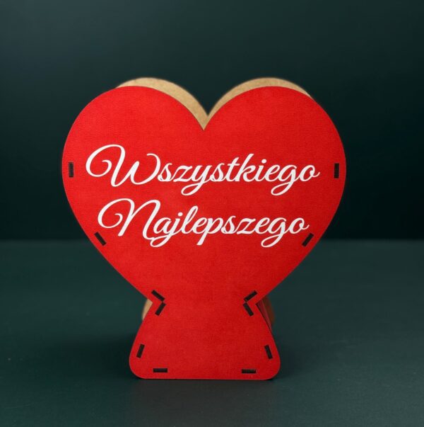 Kieliszek serce - Wszystkiego Najlepszego - obrazek 3