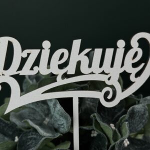 Topper Dziękuję na patyku