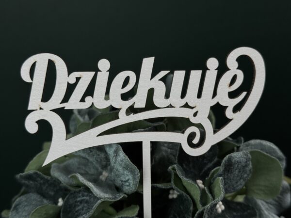 Topper Dziękuję na patyku