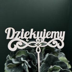 Topper Dziękujemy na patyku