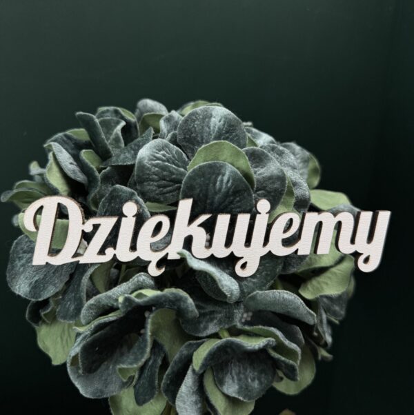 Topper Dziękujemy