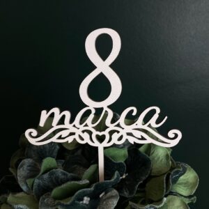Topper 8 Marca na patyku