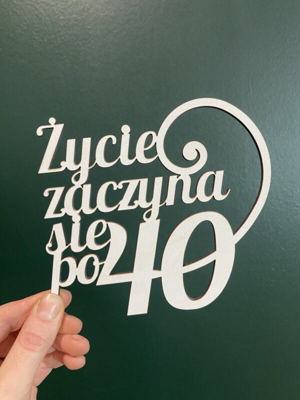 Topper Życie zaczyna się po 40